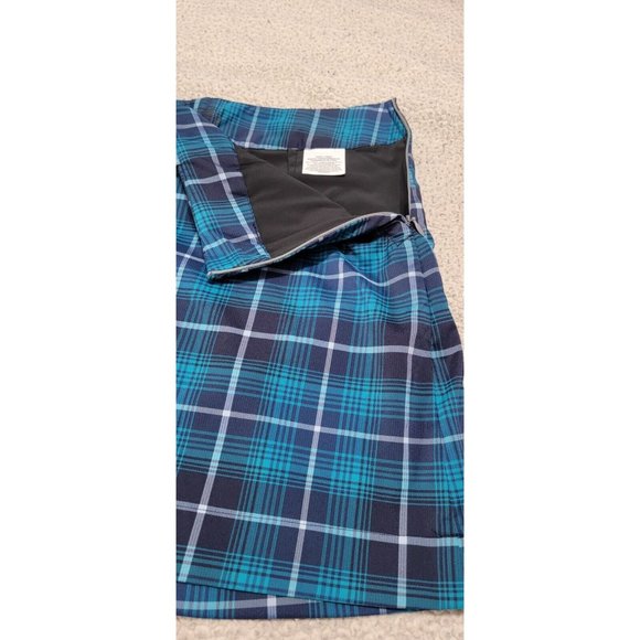 Nike Golf Women's Athletic Skirt w/ Shorts Dri-Fit Plaid Blue Size 10 NEW w/ Tag - Picture 9 of 16